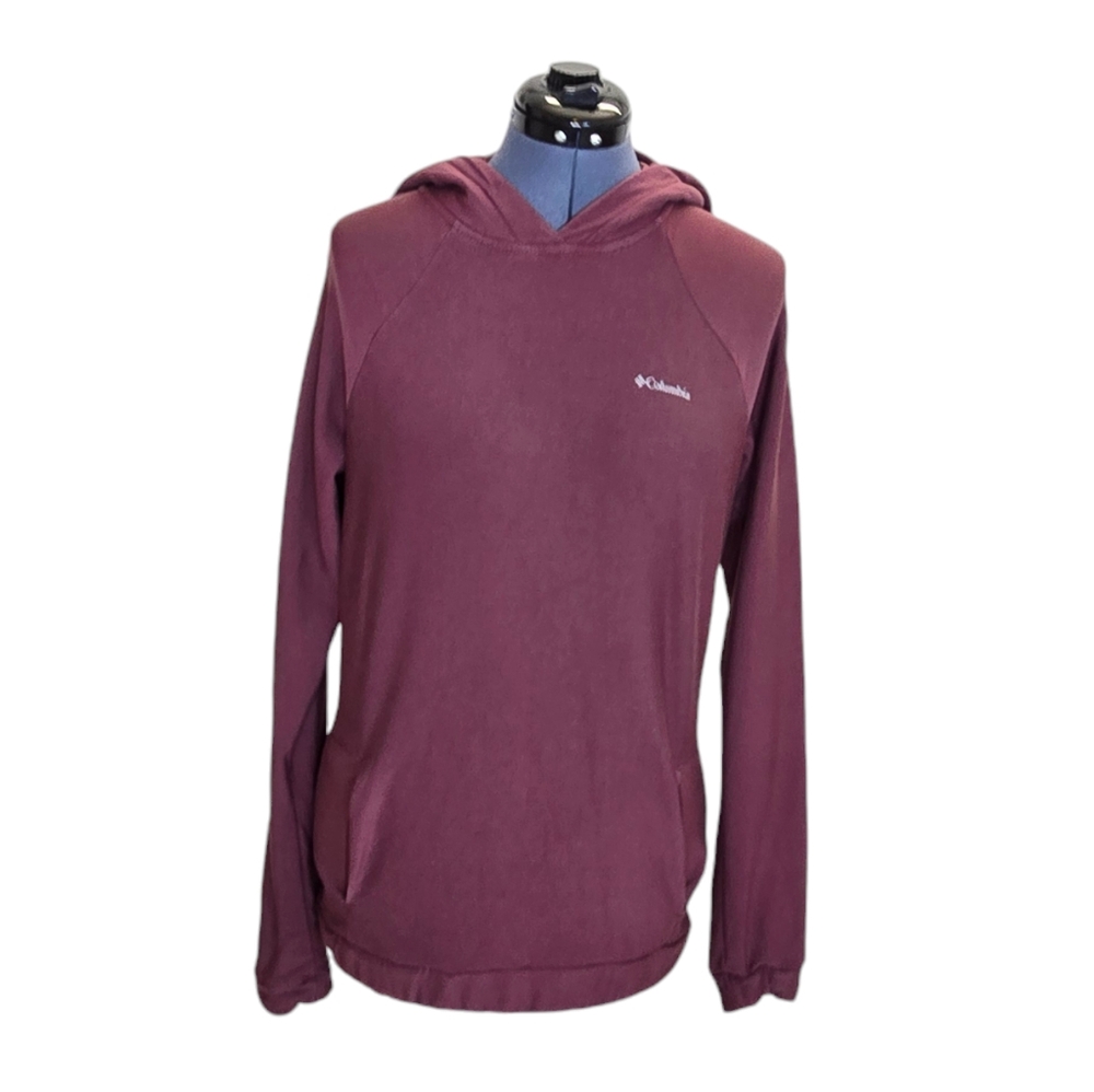 Columbia merlot red stretch performance hoodie sweatshirt XS